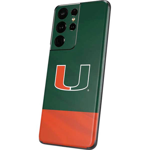 University of Miami Hurricanes Flag Galaxy S21 Ultra 5G Skin